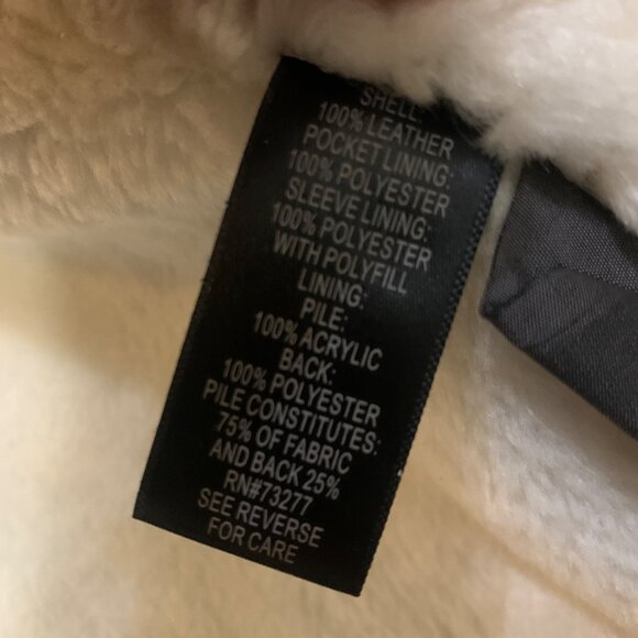 Women’s Suede Penny Lane Coat Tan Ivory Faux Fur Hood Cuffs Sz XXXL Boho - Picture 11 of 12